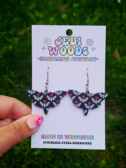 Death Moth Earrings