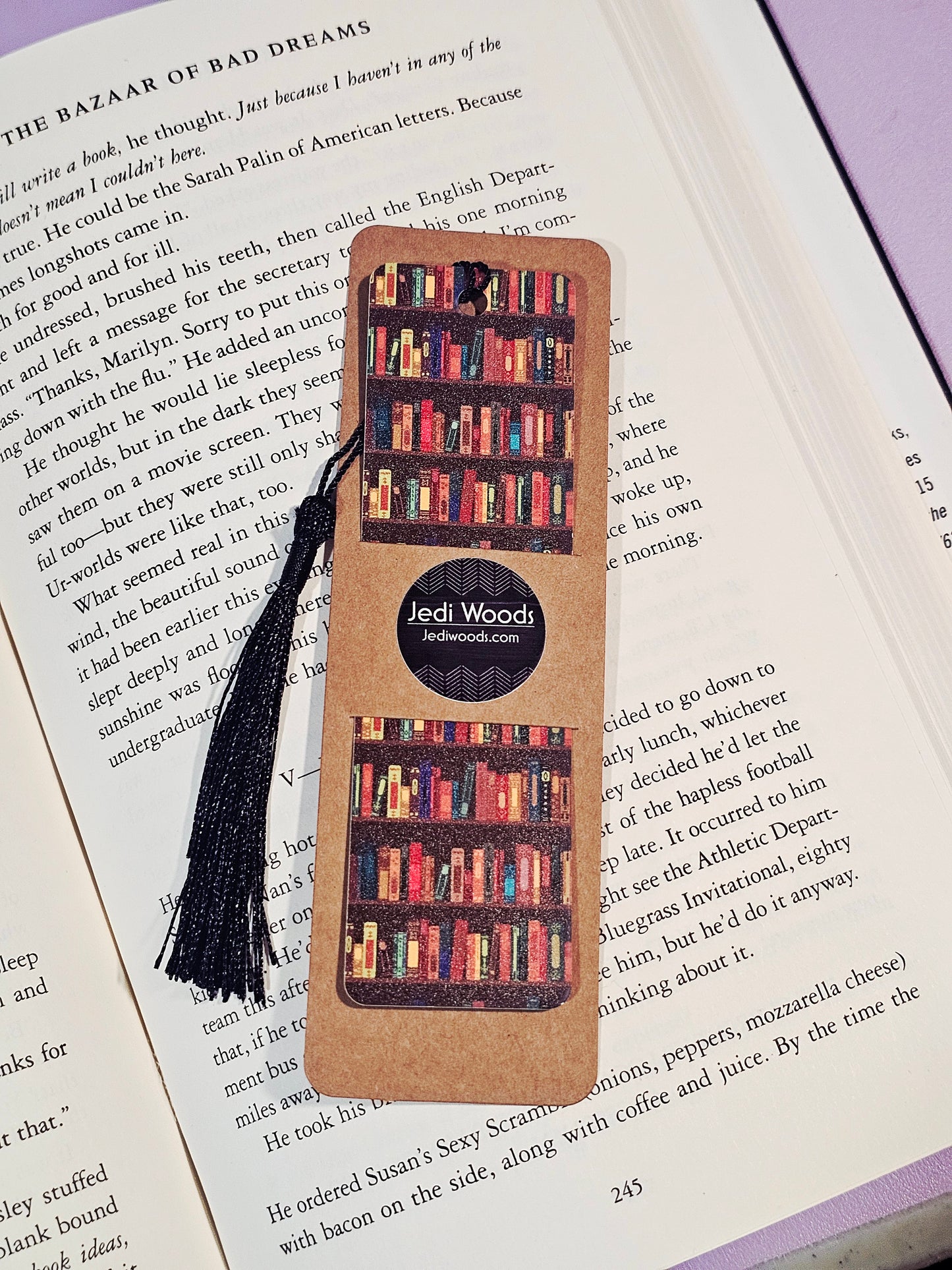 Brown Bookshelves Bookmark