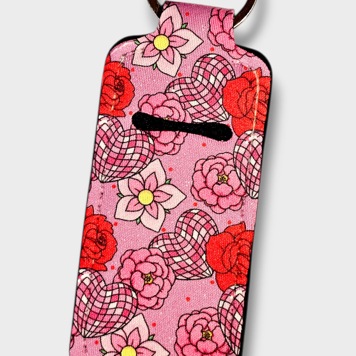 Roses and Disco Hearts Chapstick/Lighter Holder