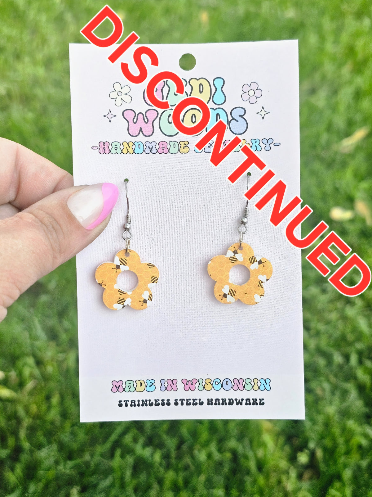 Bumble Bee Flower Earrings (RETIRED)