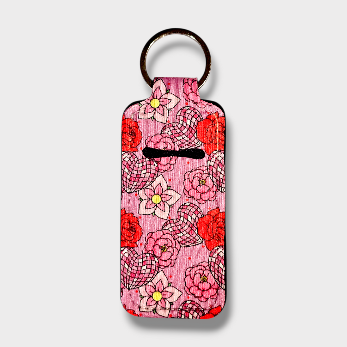 Roses and Disco Hearts Chapstick/Lighter Holder