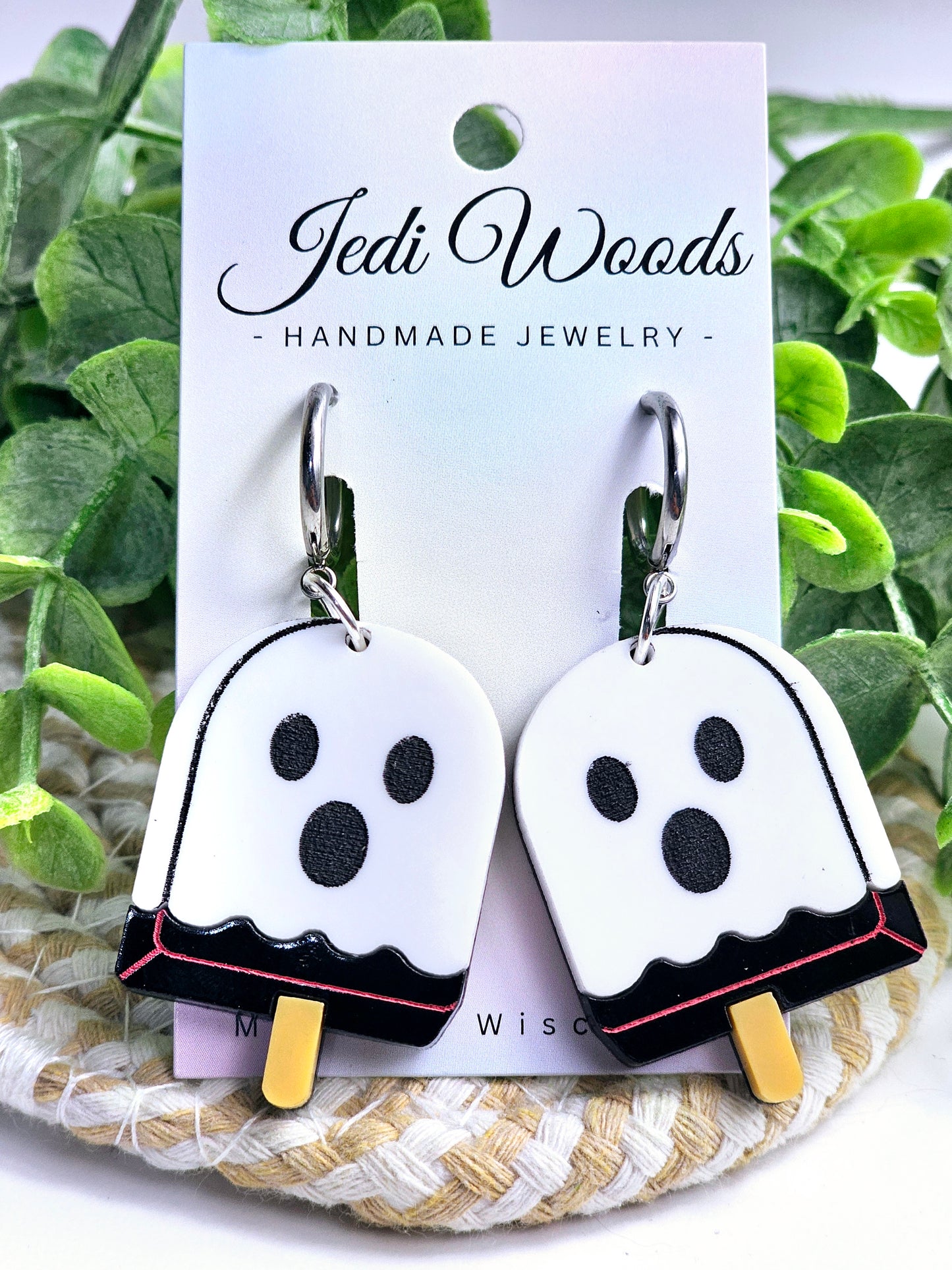 Shocked Ghost Popsicle Earrings