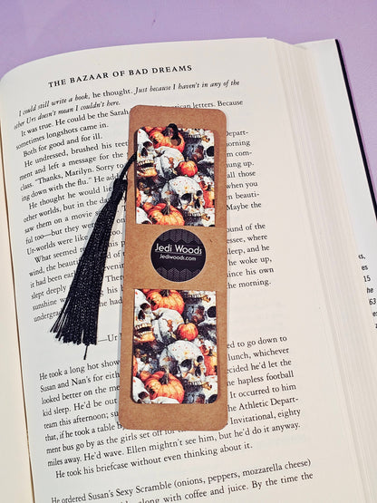 Pumpkin Skulls Bookmark