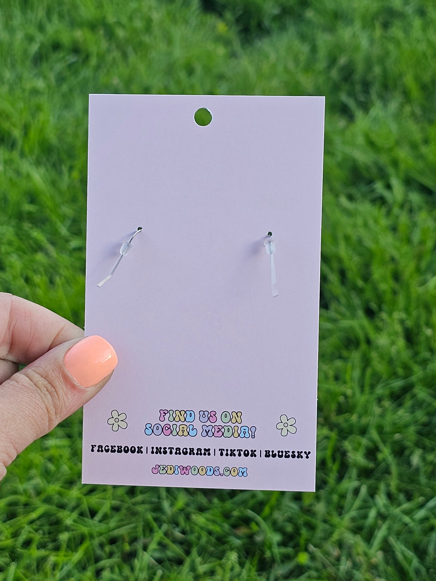 Textured Football Earrings (Two Sizes)