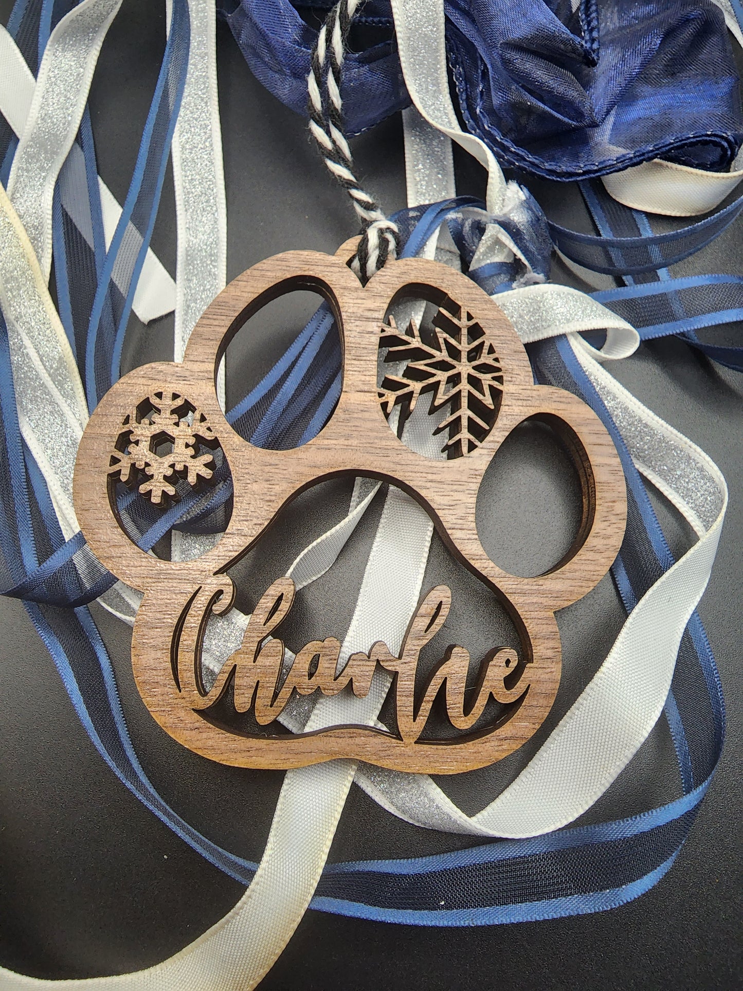 Custom Paw Print Ornaments