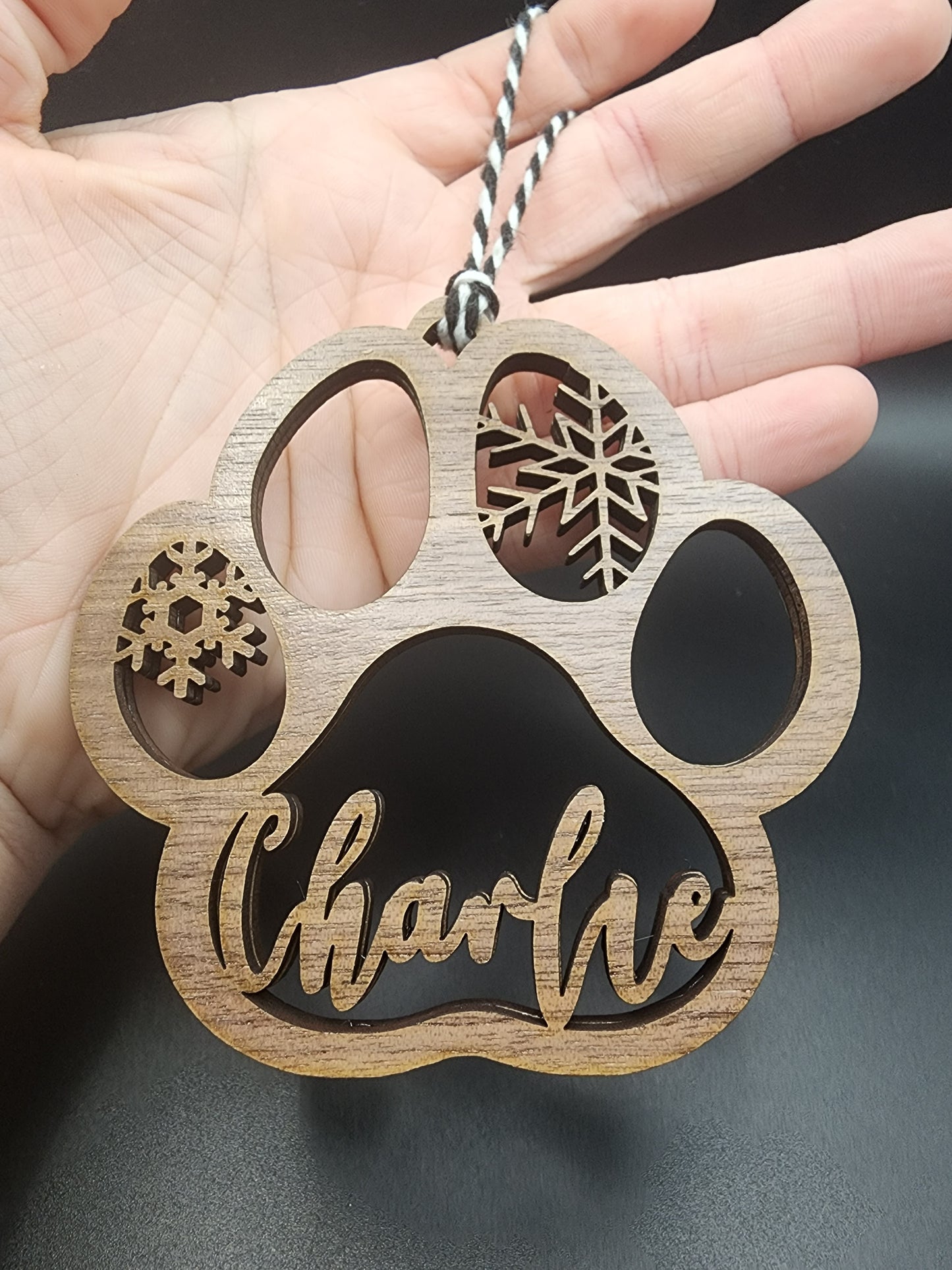 Custom Paw Print Ornaments