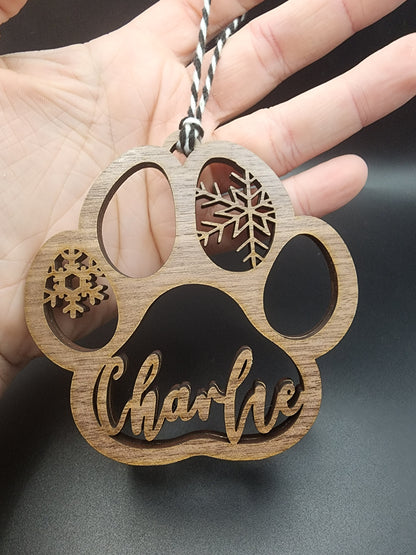 Custom Paw Print Ornaments