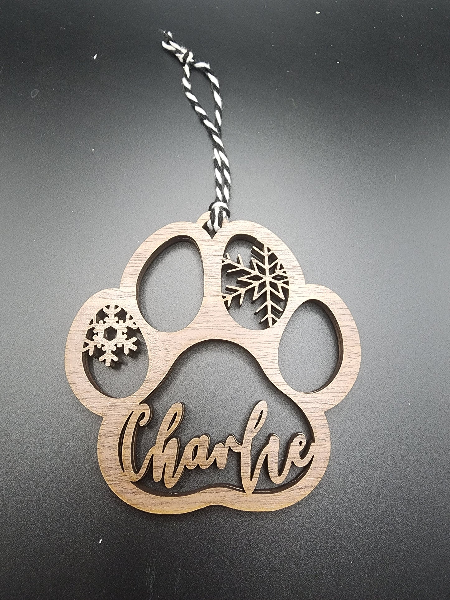 Custom Paw Print Ornaments